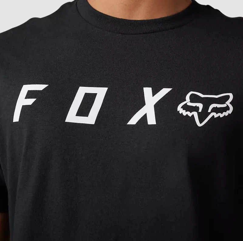 Fox Racing Absolute Short Sleeve Premium Tee in Black/White-2